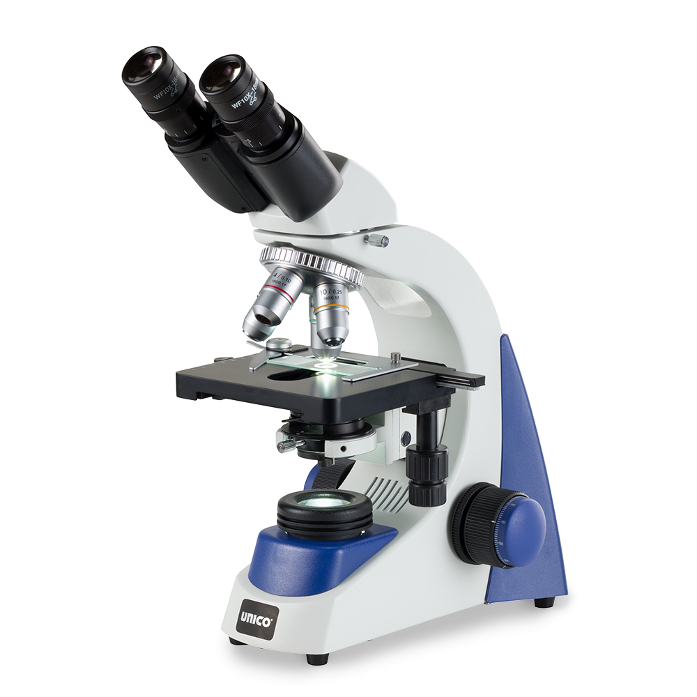 Microscope, Binocular, 10X Widefield Eyepiece, 4 .. .  .  